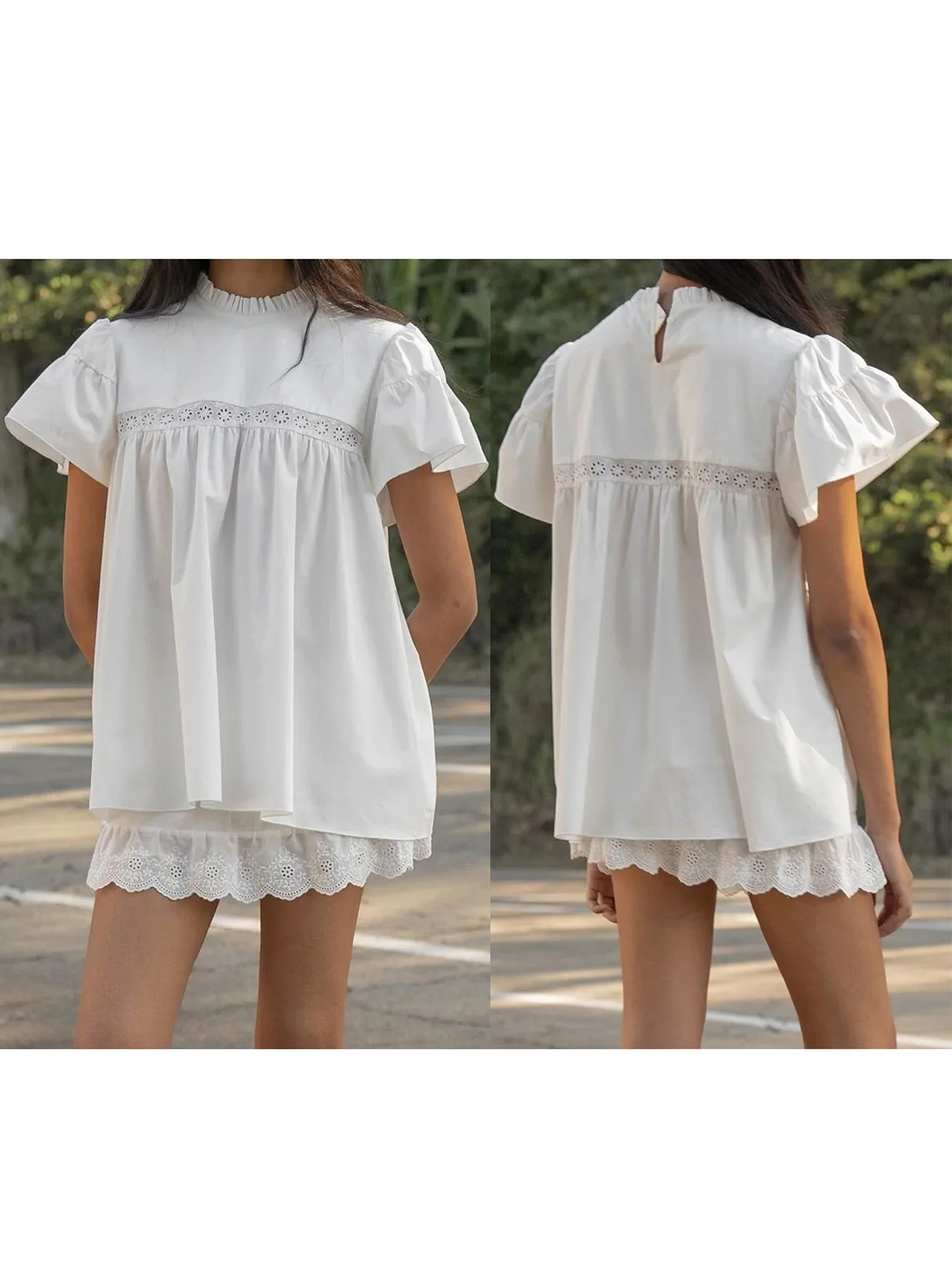 

Женская футболка с коротким рукавом и цветочным принтом, повседневный свободный летний топ с круглым вырезом и вырезом для повседневной носки