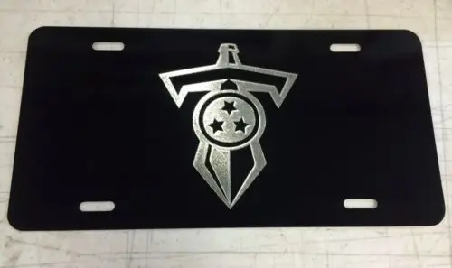 Logo2 Tag Etched on Aluminum License Plate Aluminum