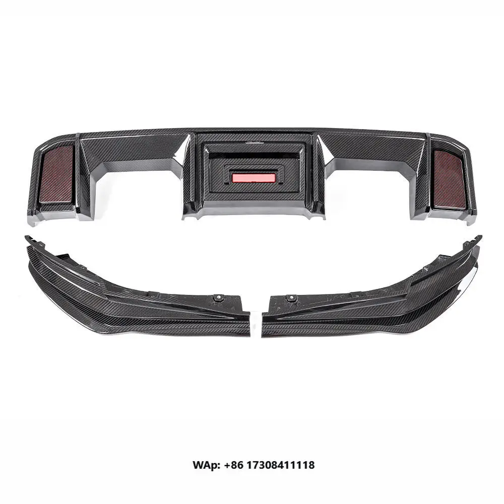 For G80 G81 M3 G82 G83 M4 Competition CS 2020-2026 Carbon AX Style Rear Lower Bumper Lip Diffuser Side Splitters Cover