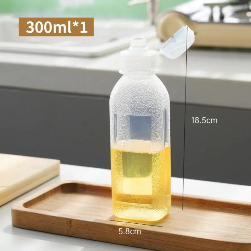 300ml/500ml Kitchen Squeeze Oil Bottle Dispenser Oil Spray Bottle Condiment Cooking Baking Ketchup Mustard Vinegar Olive Oil