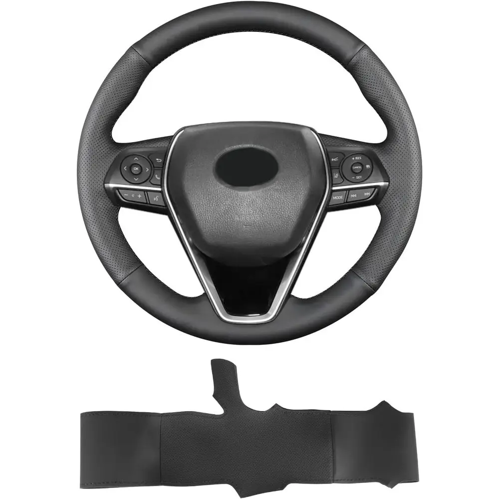 

Hand Sewn Steering Wheel Cover for SUV 2019-2024, Avn 2019-2022, 2018-2024, 2020-2025, Non-Slip Breathable Microfiber Leather St