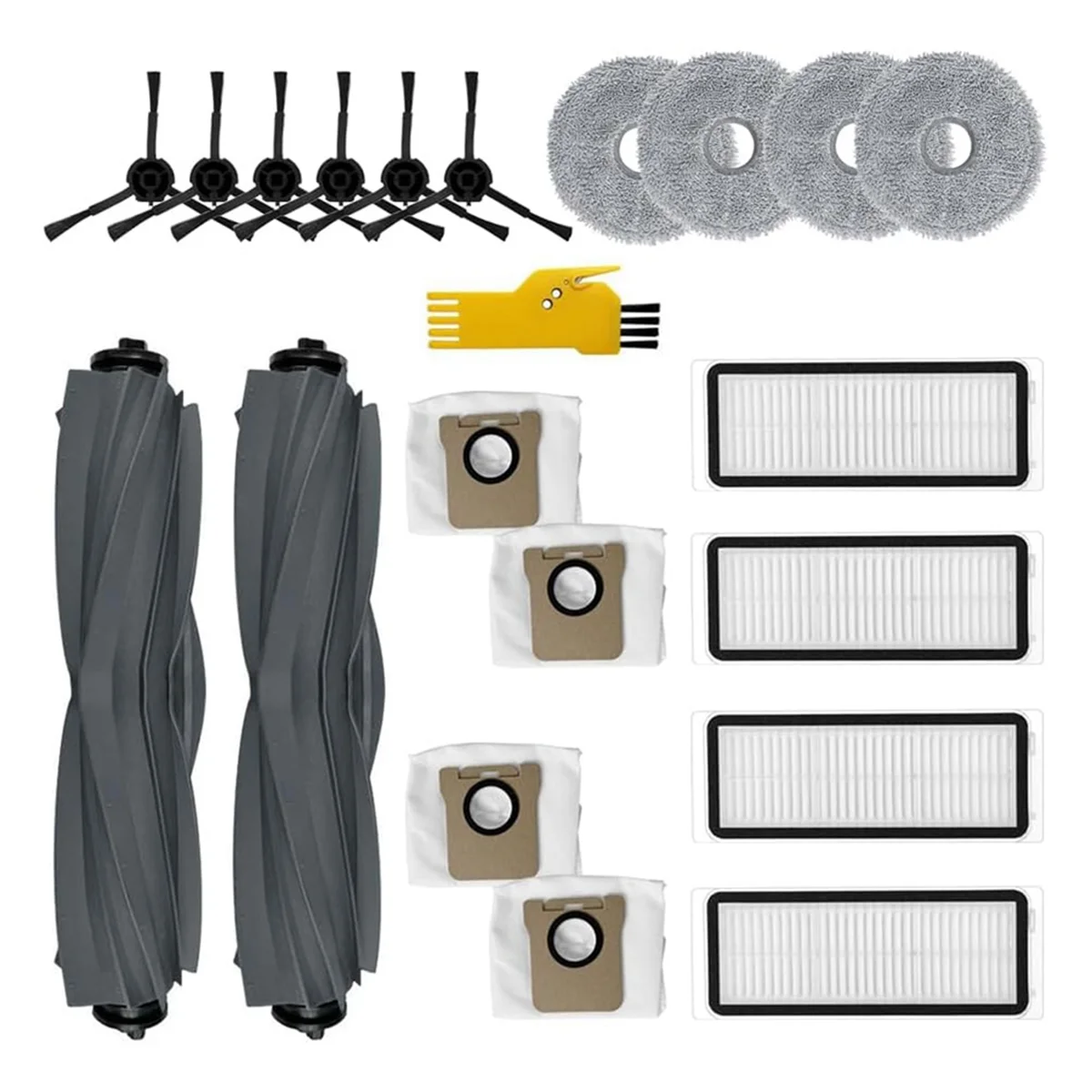 Replacement Accessories Kit for Dreame L20 Ultra Robot Vacuum Cleaner Main Side Brush Hepa Filter Mop Cloth Dust Bags