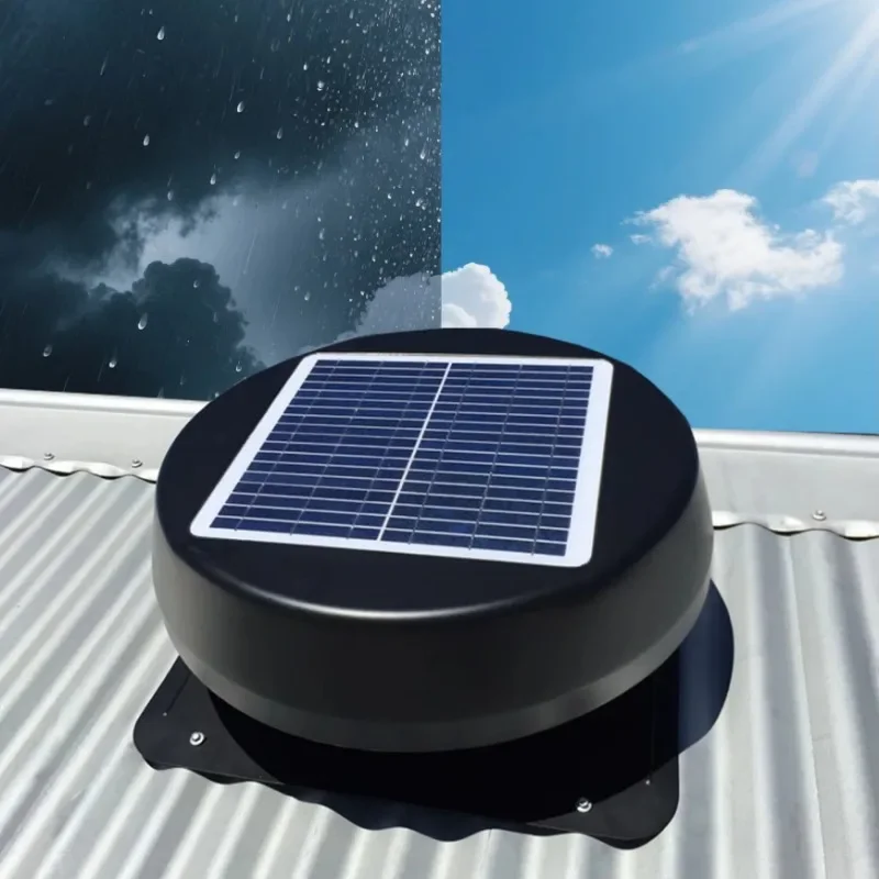 Powerful Solar Attic Roof Ventilation Exhaust Fan for Warehouse Home Use DC Attic Heat Extraction Big Vent Fan with Solar System