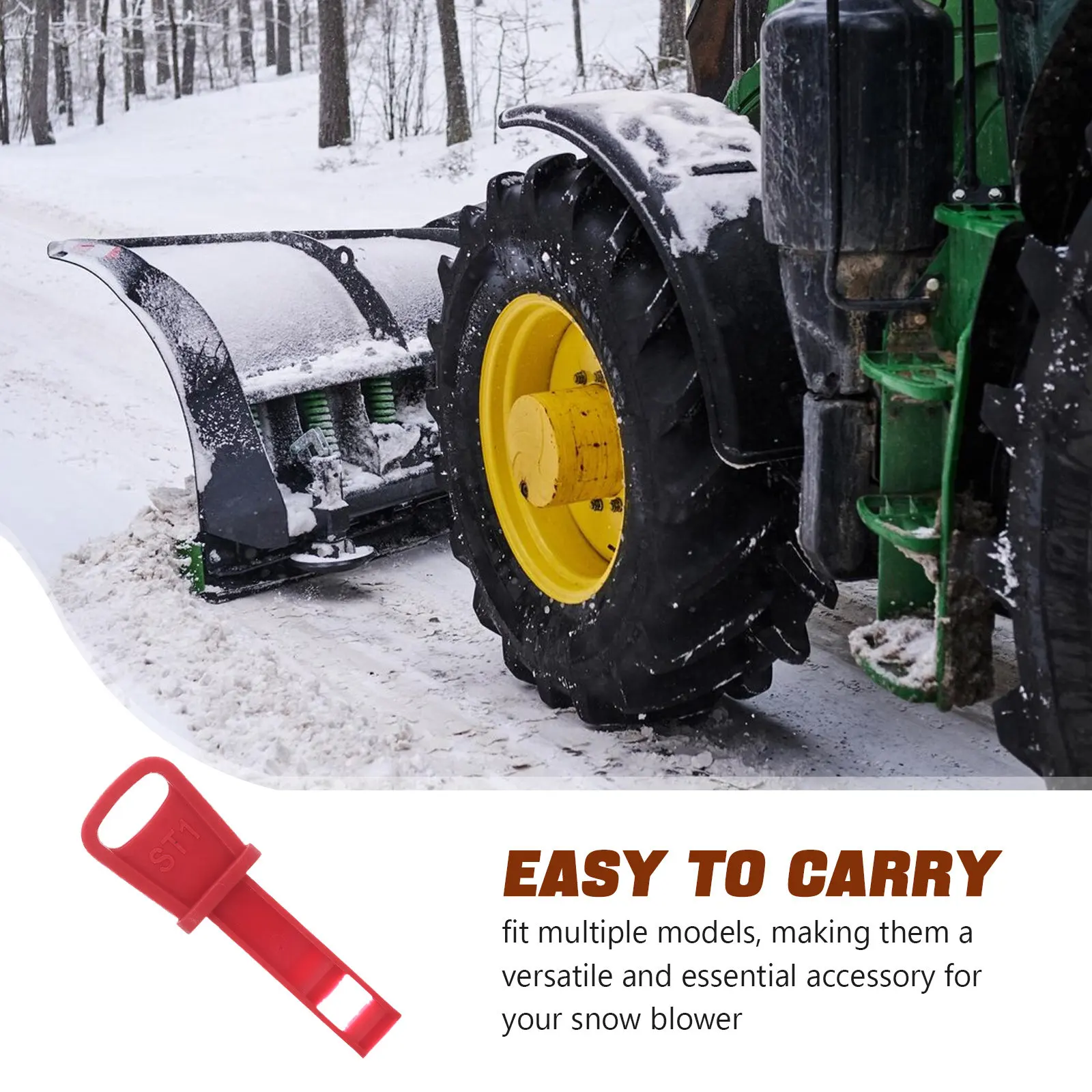 4Pcs Snowblower Key Set Compact Replacement Ignition Essential Snowthrower Backup Accessories Snowblower Machine Parts