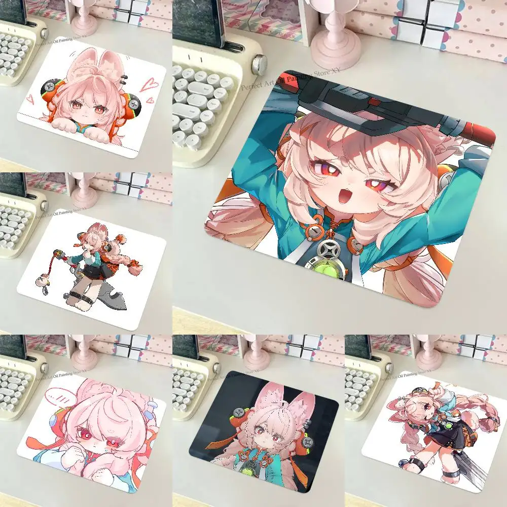 Zhao Z-Zenless Zone Zero ZZZ Mousepad Small LockEdge Mouse Pad For Gamers Computer Desk Pad Rectangular Anti-slip Rubber