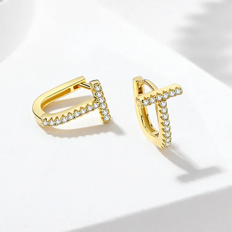 ANENJERY CZ Zirkon Kreis Creolen für Frauen Männer Punk Trendy Party Zubehör Mode Schmuck Geschenk – Detail 12