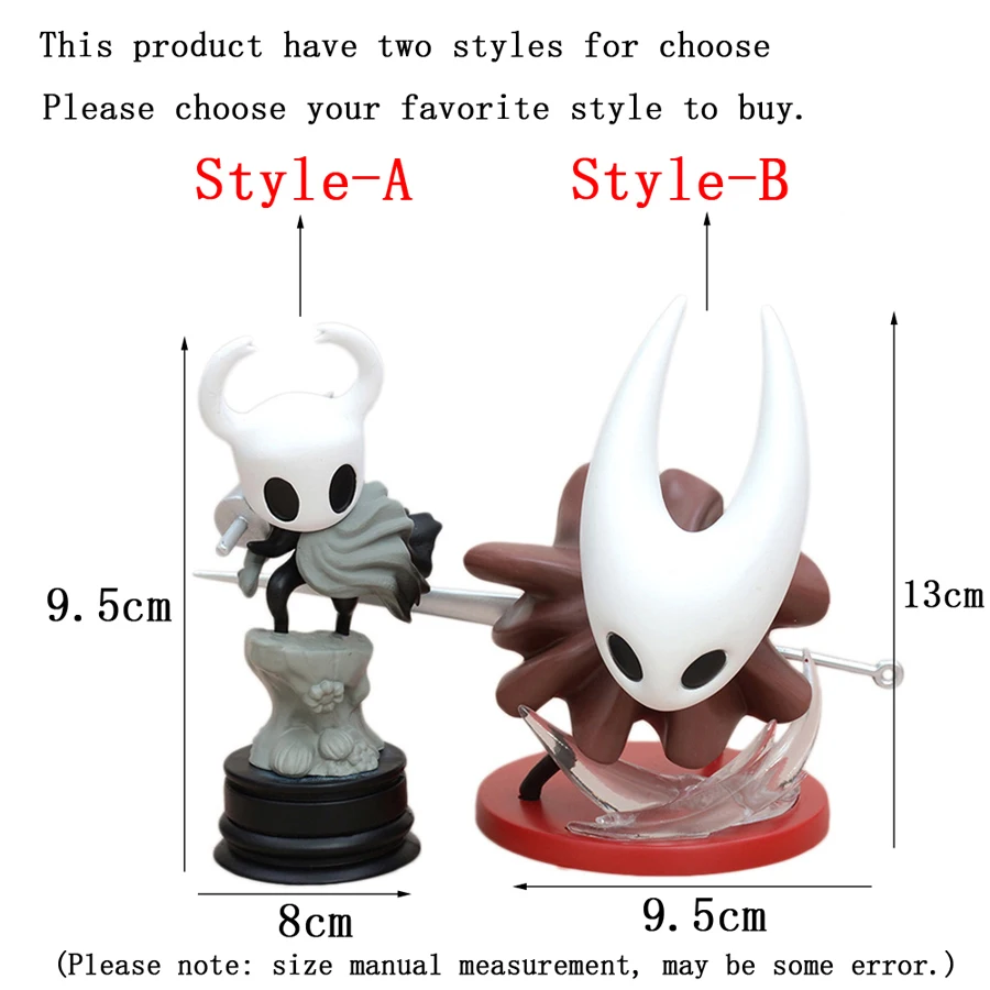 Cool Funny Anime Game Character Hollow Knight Action Figure Statues Desk Ornament Figurine Cartoon Model Toy With Box Packed