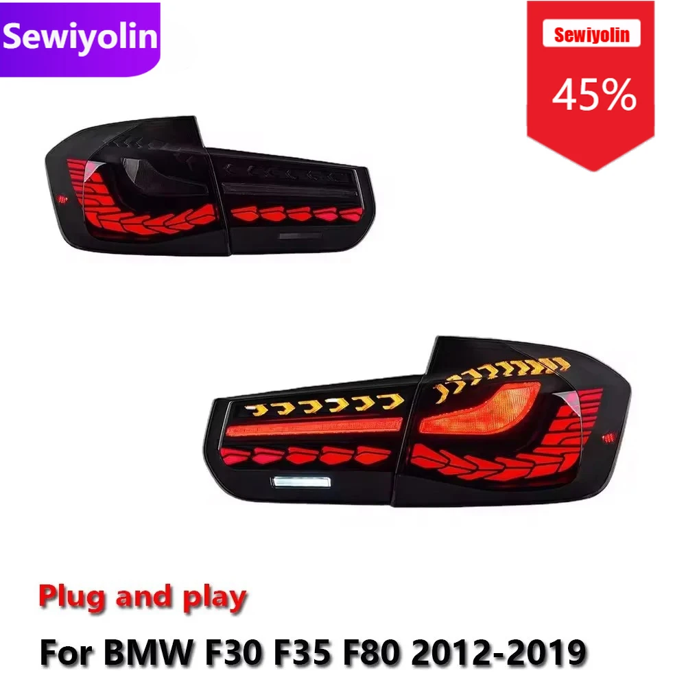 

Car DRL LED Auto Tail Light Accessories For BMW F30 F35 F80 2012-2019 Auto Rear Fog DRL Brake Turn Signal Lamp Plug and Pl