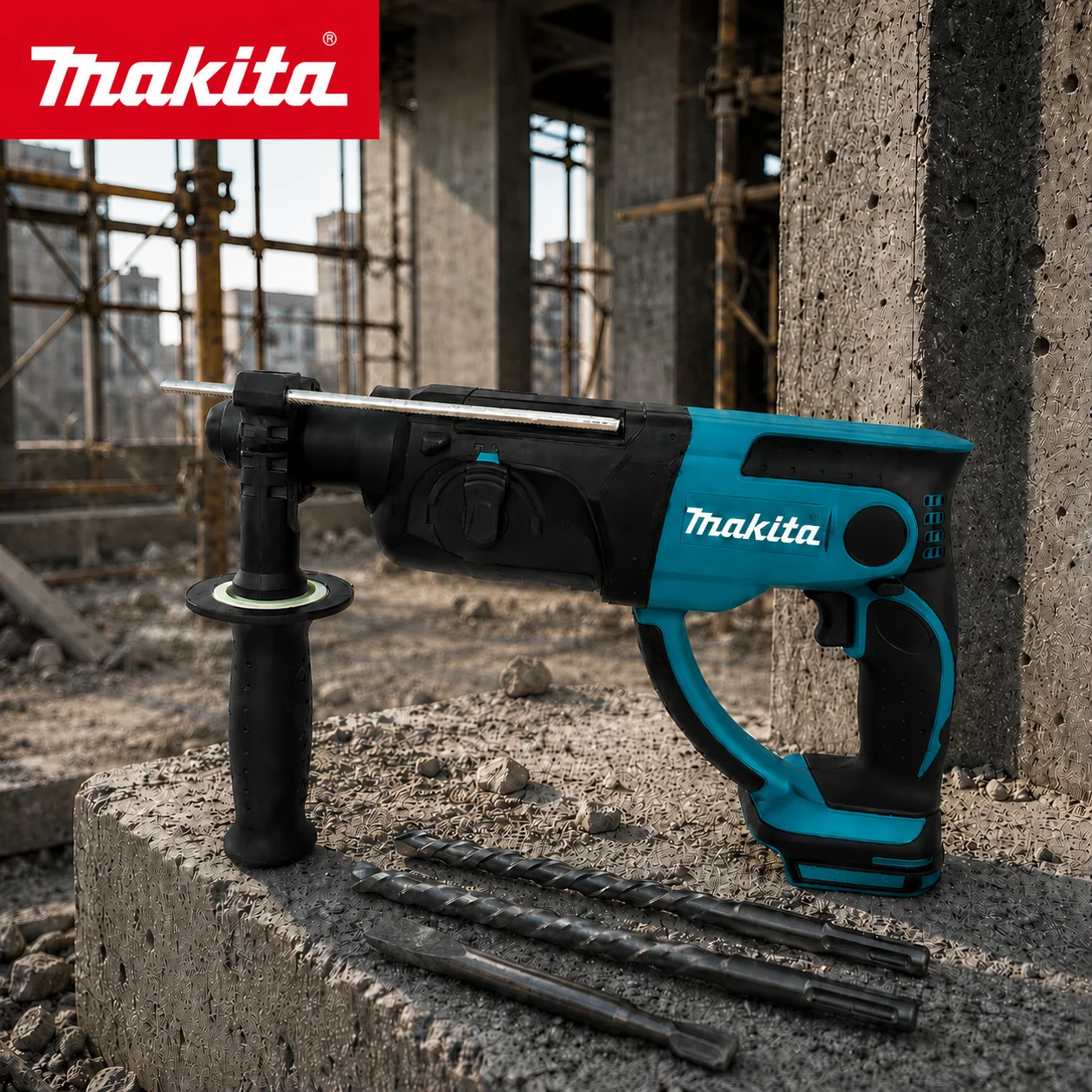 Original Makita DHR202Z Hammer Drill 18V LXT Rotary Hammer SDS-PLUS Anti-vibration Electric Hammer MAKITA Power Tools