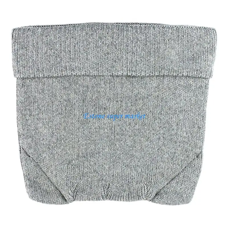 090B Вязаная шапка с кошачьими ушками, теплая зимняя шапка из смеси шерсти, уютный женский головной убор, дизайн