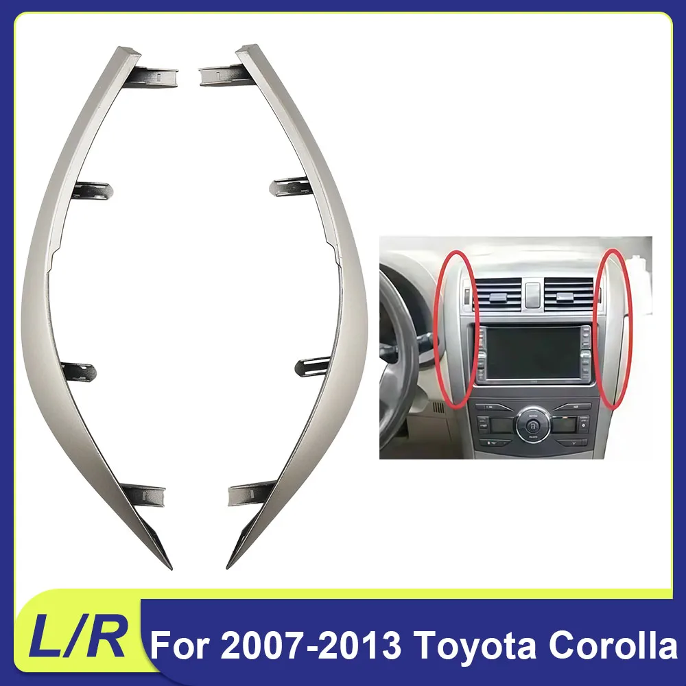 L/R Upper For 2007-2013 Toyota Corolla Car Android Dash Facia Trim Set  - Console Adapters