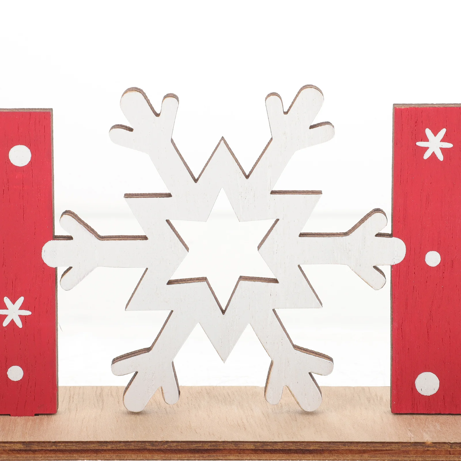 

Christmas Noel Wood Sign Thick Snowflake Holiday Decoration Tabletop Xmas Party Wood Plaque Sign Xmas Party Decoration