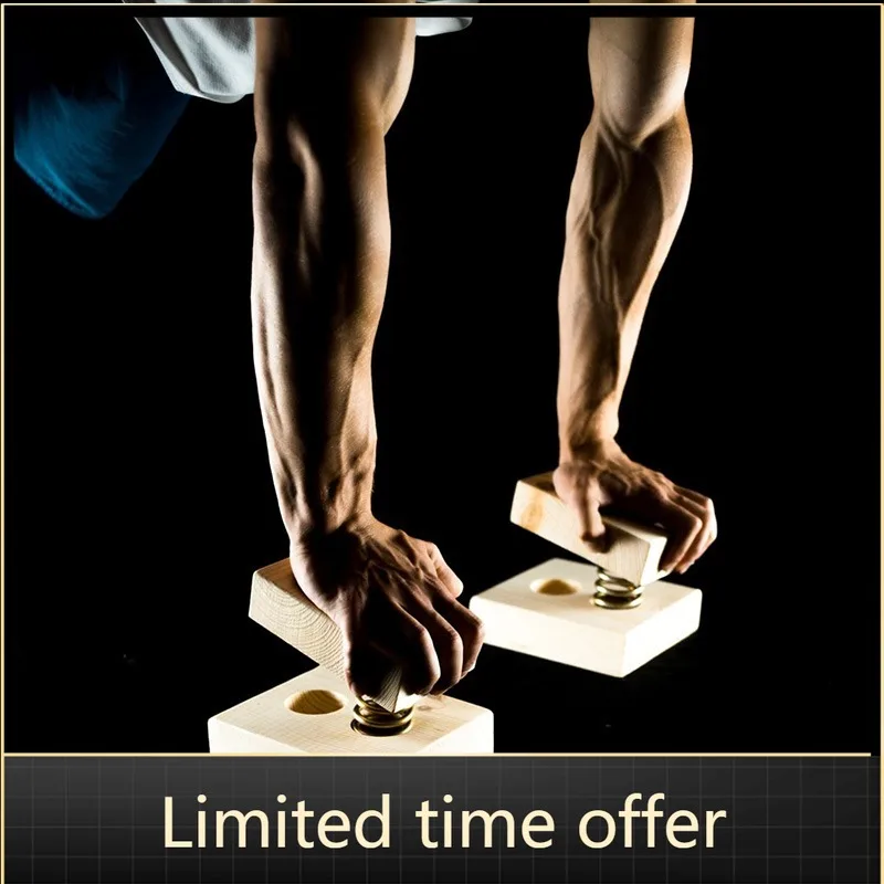 European Beech Wrist Workout Push-Up Bracket Inverted Frame for Strength Training Shoulder Punch