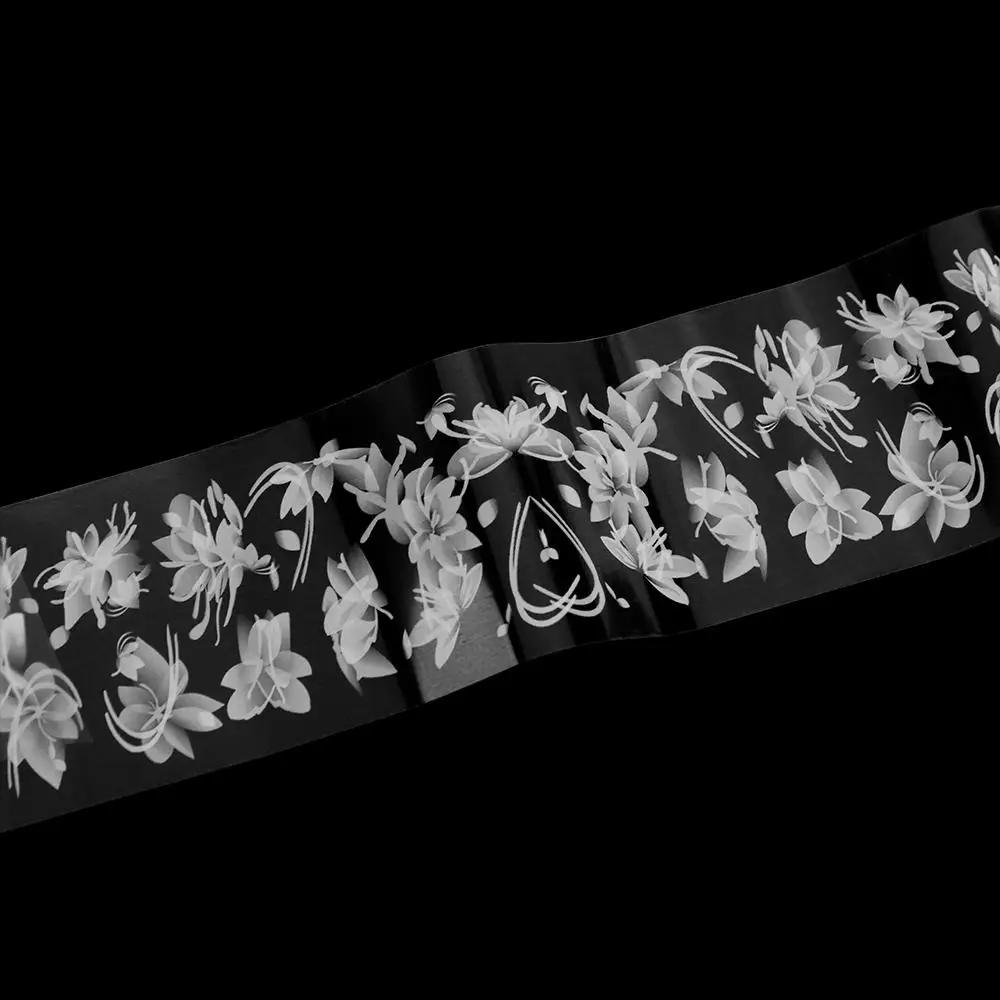 Flower Shape Nail Art Transfer Paper Butterfly Shape Convenient Pottery Stickers Large-capacity White Nail Foil Film Manicure