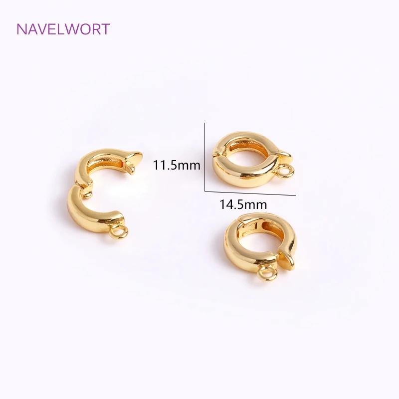Trendy 18K vergoldet Klapp Halskette Enhancer für DIY Halskette Herstellung Zubehör Messing Anhänger Bail Schmuck Materialien Großhandel – Detail 24