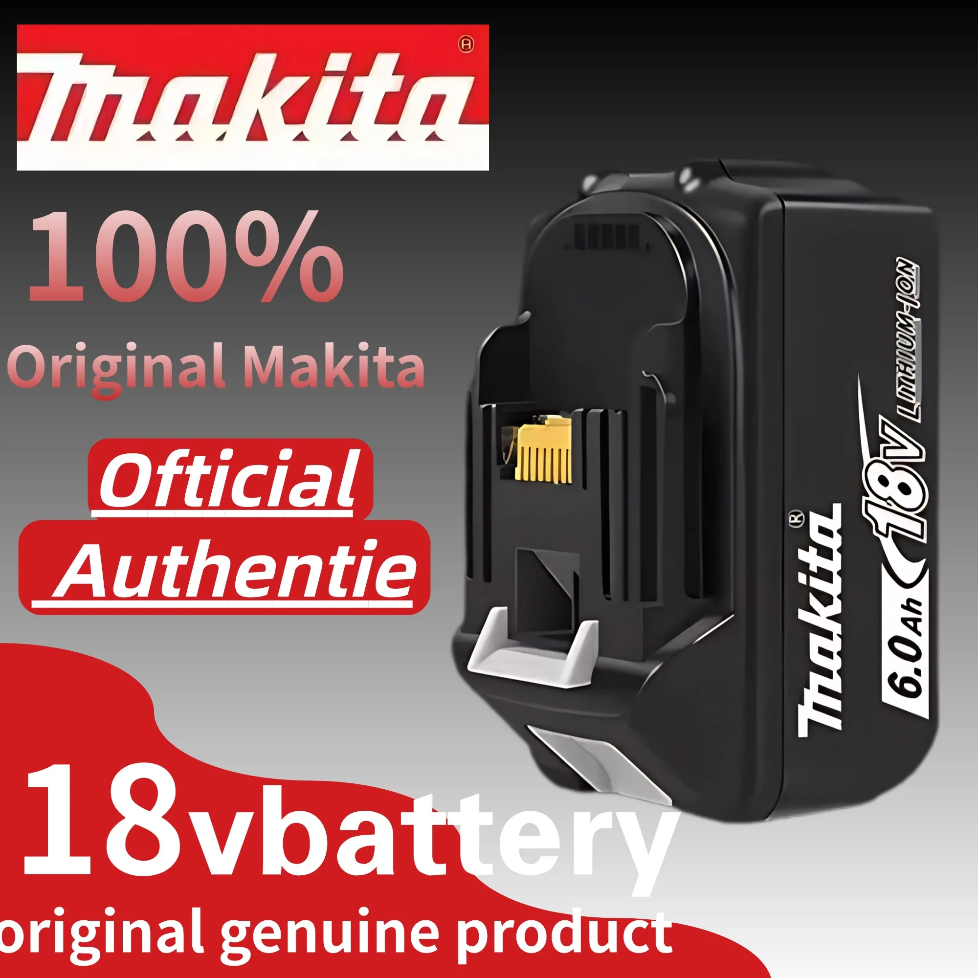 

Прочная оригинальная аккумуляторная батарея Makita 18 В, 18 В, 6 Ач, литий-ионный элемент с индикатором батареи для аккумулятора электроинструмента Makita