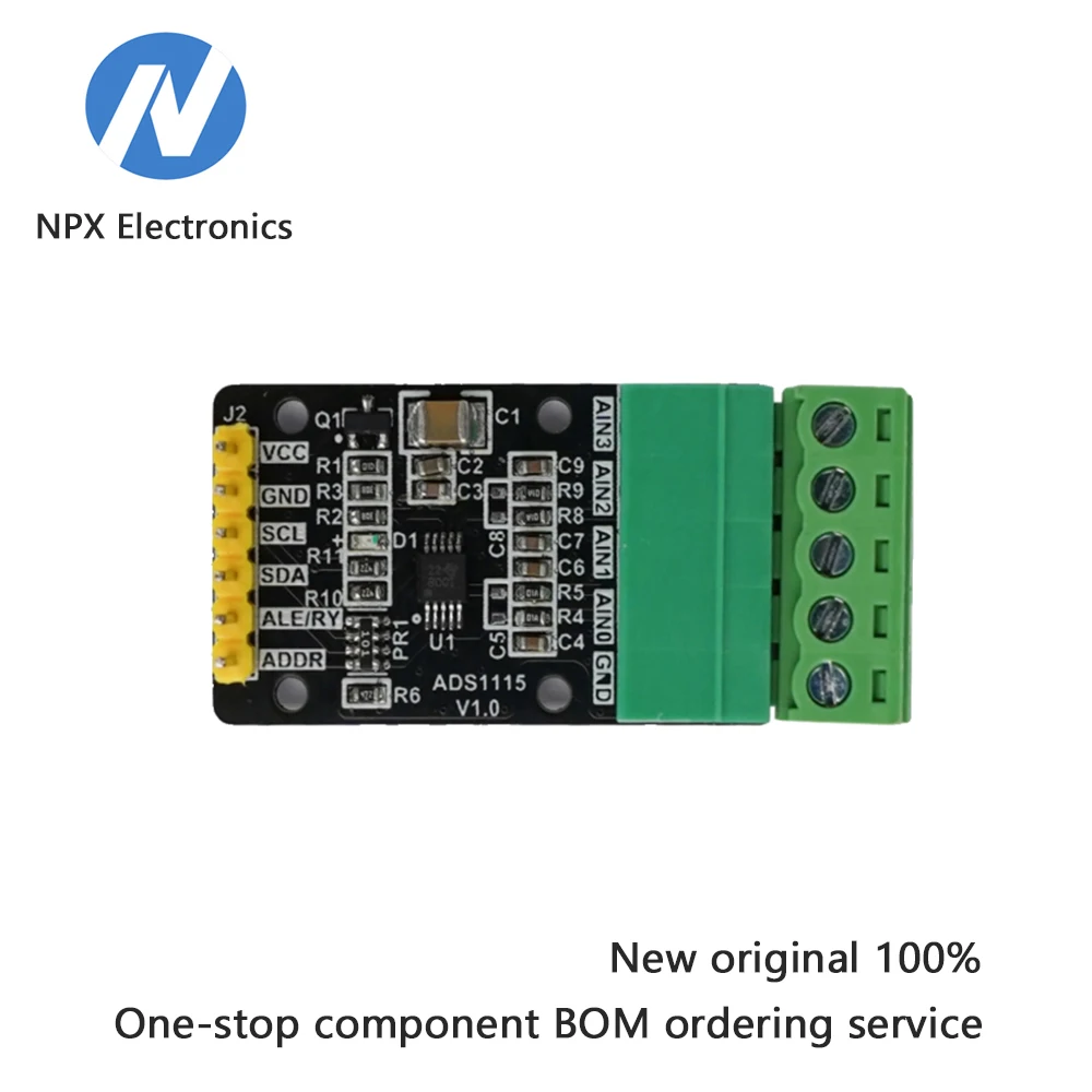 

Аналого-цифровой преобразователь ADS1115 — 4-канальный высокоточный 16-битный модуль сбора данных АЦП — связь I2C