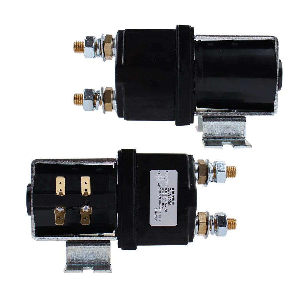 DC-Schütz, normalerweise offen, 12 V, 24 V, 36 V, 48 V, 60 V, 72 V, ZJW400A für Gabelstapler, Handhabung, Zeichnung, Werkzeug, Auto, Pumpenmotor, 1 Schließer