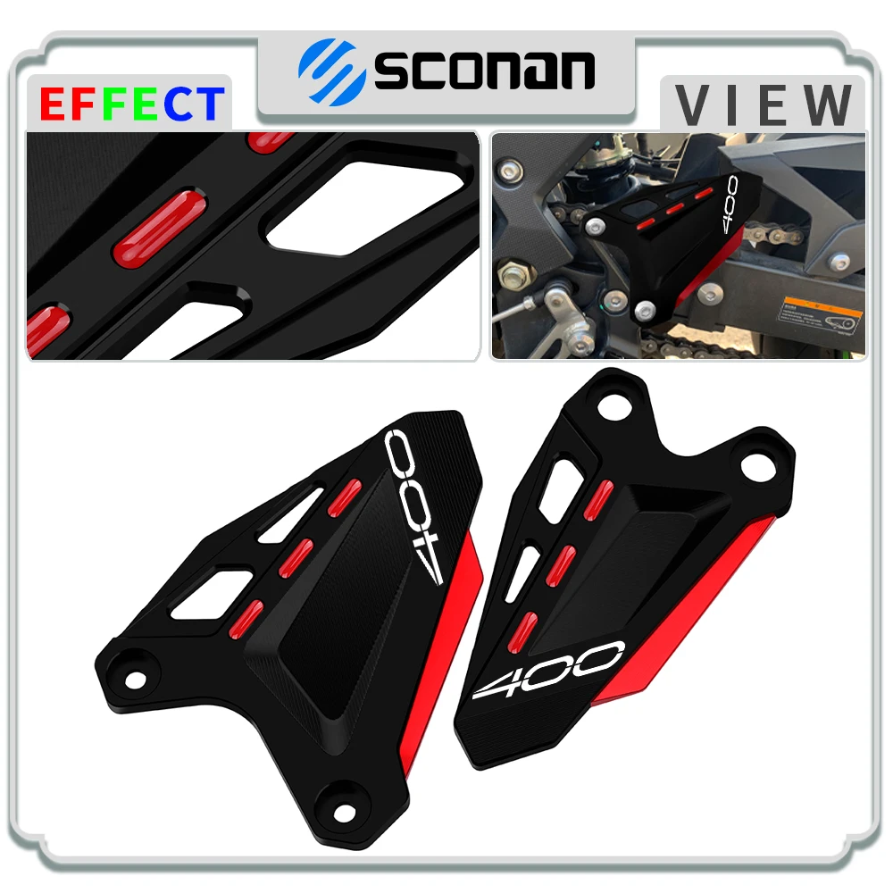 

2024 Motorcycle Accessories For z400 z500 Z 400 500 ninja 2024 CNC Aluminum Heel Guard Foot Peg Rearset Plate Protector