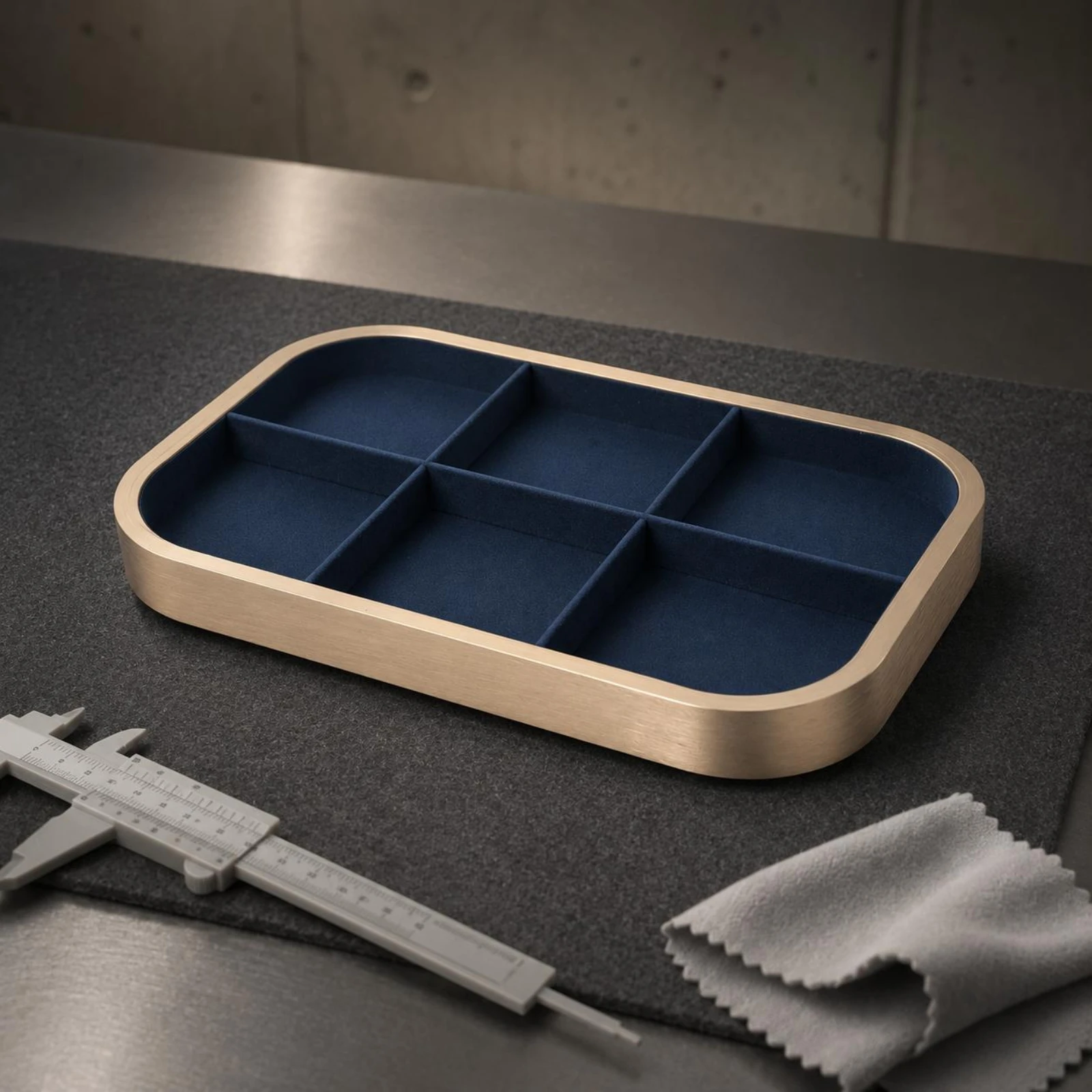 Rectangular Jewelry Tray Elegant Microfiber-Lined Jewelry Tray Accessory Organizer Easy to Clean Storage Item Scratch-Proof