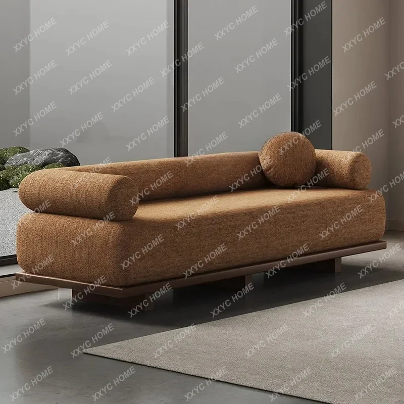 

Song's aesthetics bedside stool sofa bedroom small sofa bedside bench retro solid wood sofa