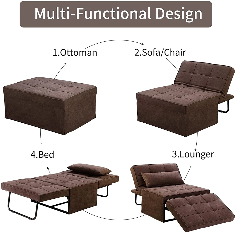 Delivery Within 2 Days Home Furniture Simple European Style Mini Folding Reclining Chairs Sofa Bed