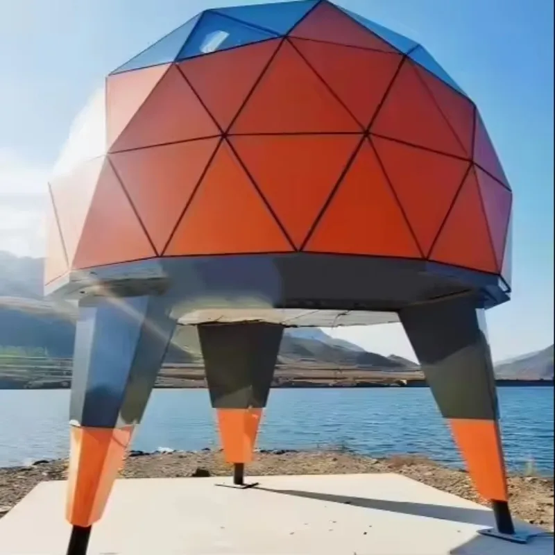 Modern Stylish Design Waterproof Stargazing Capsule Castle Dome Tent Unique And Stylish Design House Cabin For Dome Tents