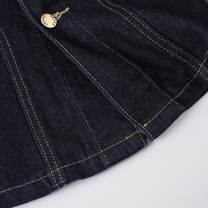 Amerikaanse Retro Gewassen Denim Jassen Vrouwen Herfst Nieuwe Single Breasted Slanke Taille Jean Jas Vrouwelijke Casual Tops