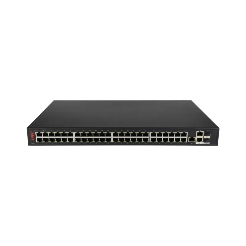 48*10/100M RJ45 Ports POE Switch with Gigabit Uplink Ports Network Switches for CCTV Security Outdoor Use
