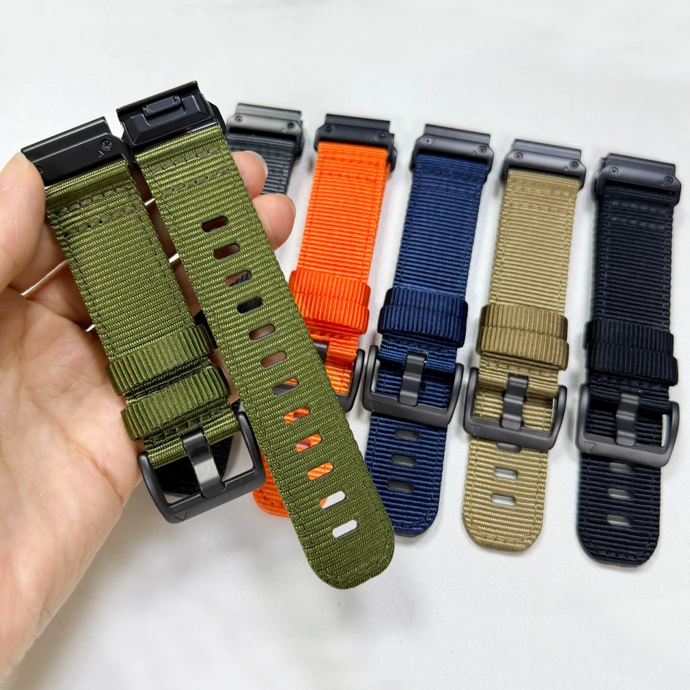 QuickFit 22 26mm Nylon Strap For Garmin Fenix 9 8 E 7 7X 6 6X Pro Solar Watch Band Tactix 8 7 AMOLED/Quatix8/Enduro 3 2 Bracelet