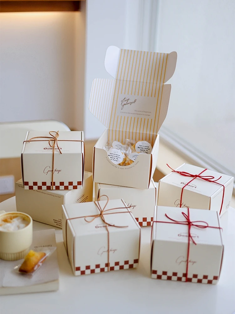 صندوق تغليف للمخبوزات، علبة للكيك والحلويات والماكارون والبيجل والخبز، صندوق مادلين وسكون، أدوات خبز منزلية، أدوات مطبخ للطهي