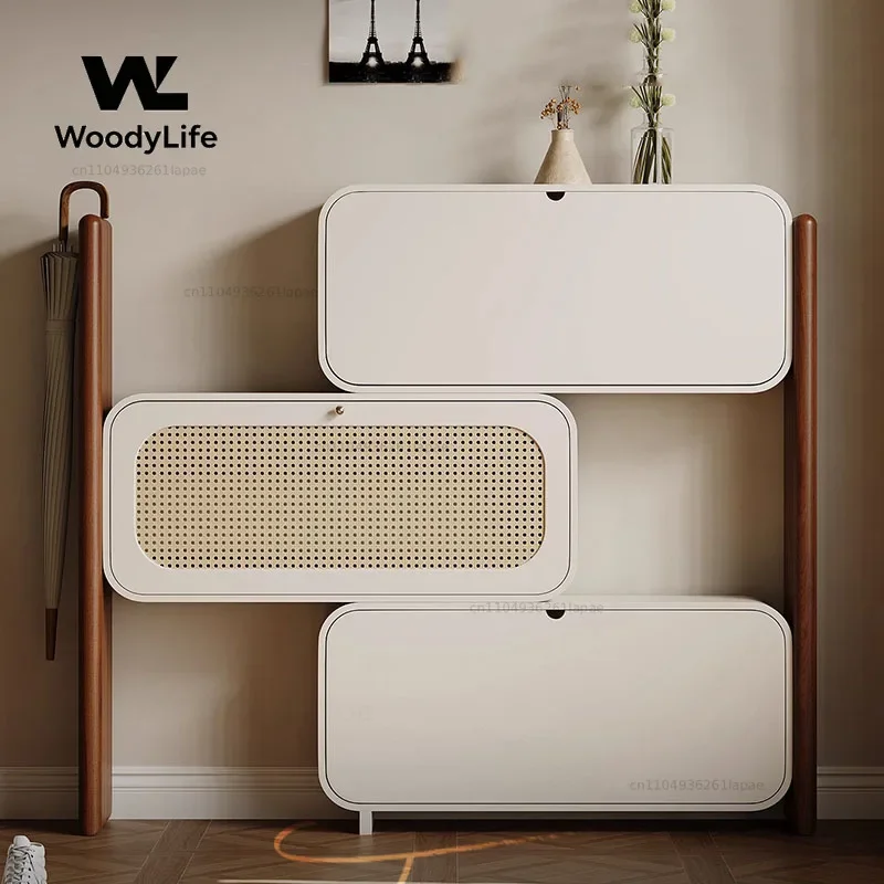 Organizer Nordic Shoe Cabinet Designer Italian Minimalist Vertical Modern Shoe Shelf Wooden Storage Zapatero Home Furniture