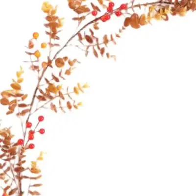180CM Artificial Red Berry Eucalyptus Vine Plastic Foam Wire Garland For Harvest Festival Fireplace Home Decoration Floral Decor
