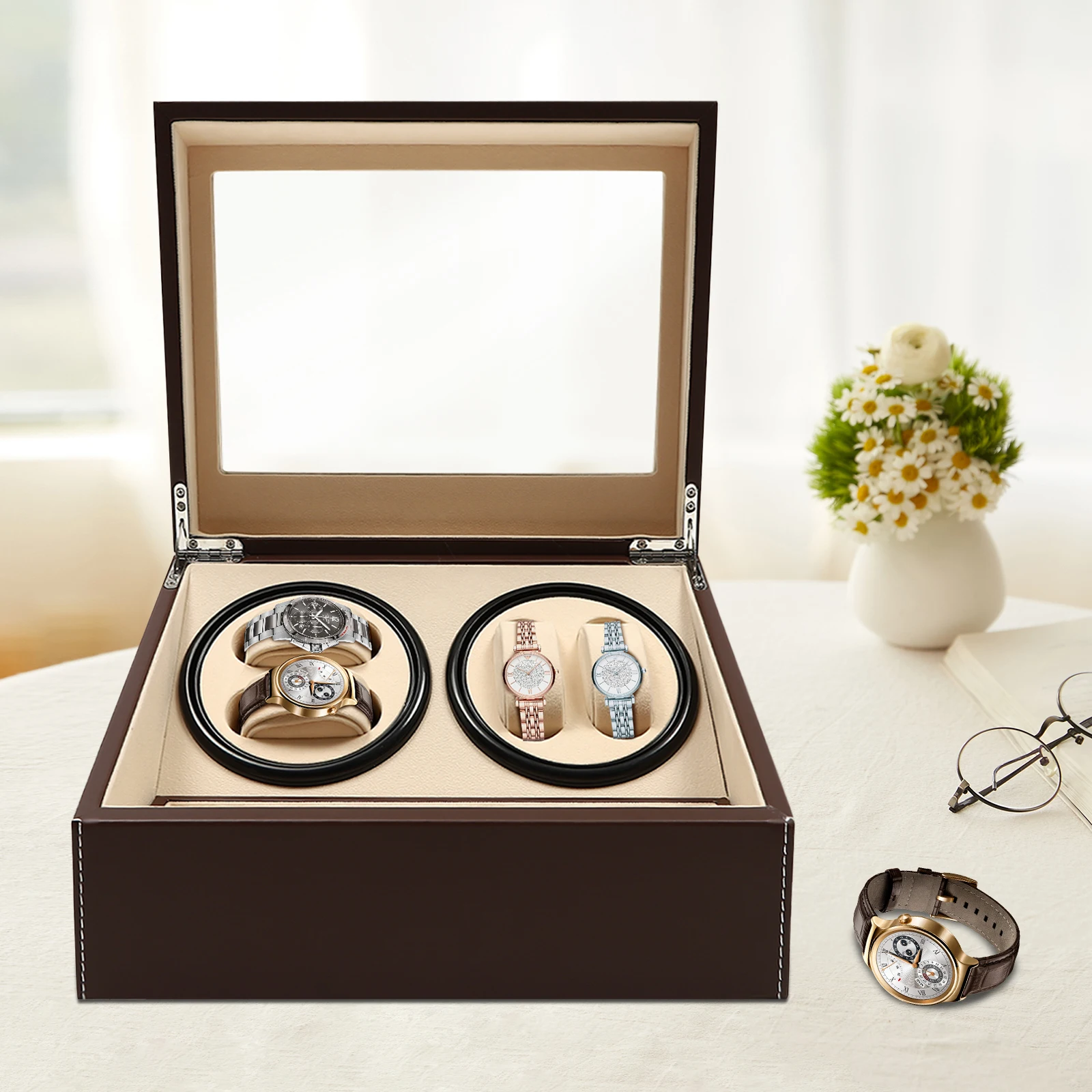 caja-enrolladora-de-reloj-de-cuero-marron-4-6-capacidades-enchufe-estadounidense-vitrina-de-motor-silenciosa-para-almacenamiento-y-coleccion-de-relojes