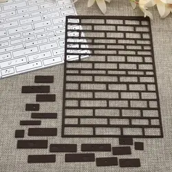 Brick wall frame Metal Cutting Dies Stencils For DIY Scrapbooking Decorative Handcraft Die Cutting Template Mold