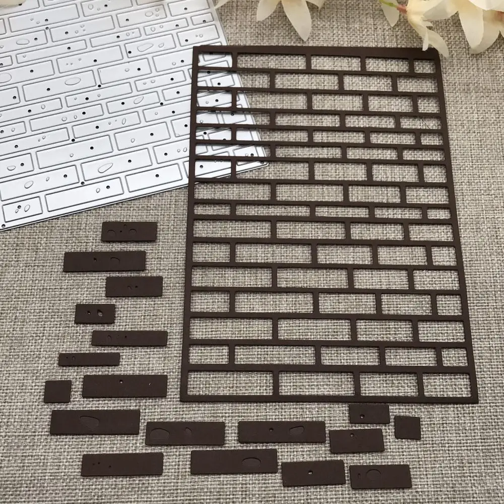 Brick wall frame Metal Cutting Dies Stencils For DIY Scrapbooking Decorative Handcraft Die Cutting Template Mold