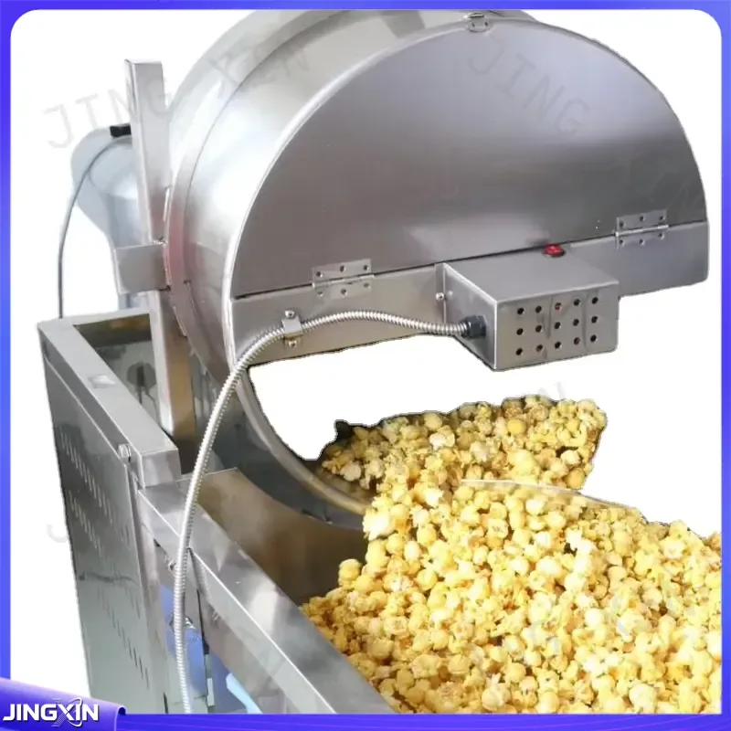 custom for Manual Gas Popcorn Machine Ball Shape Kettle Corn Maker Commercial Street Food Cart Equipment Snack Making Device