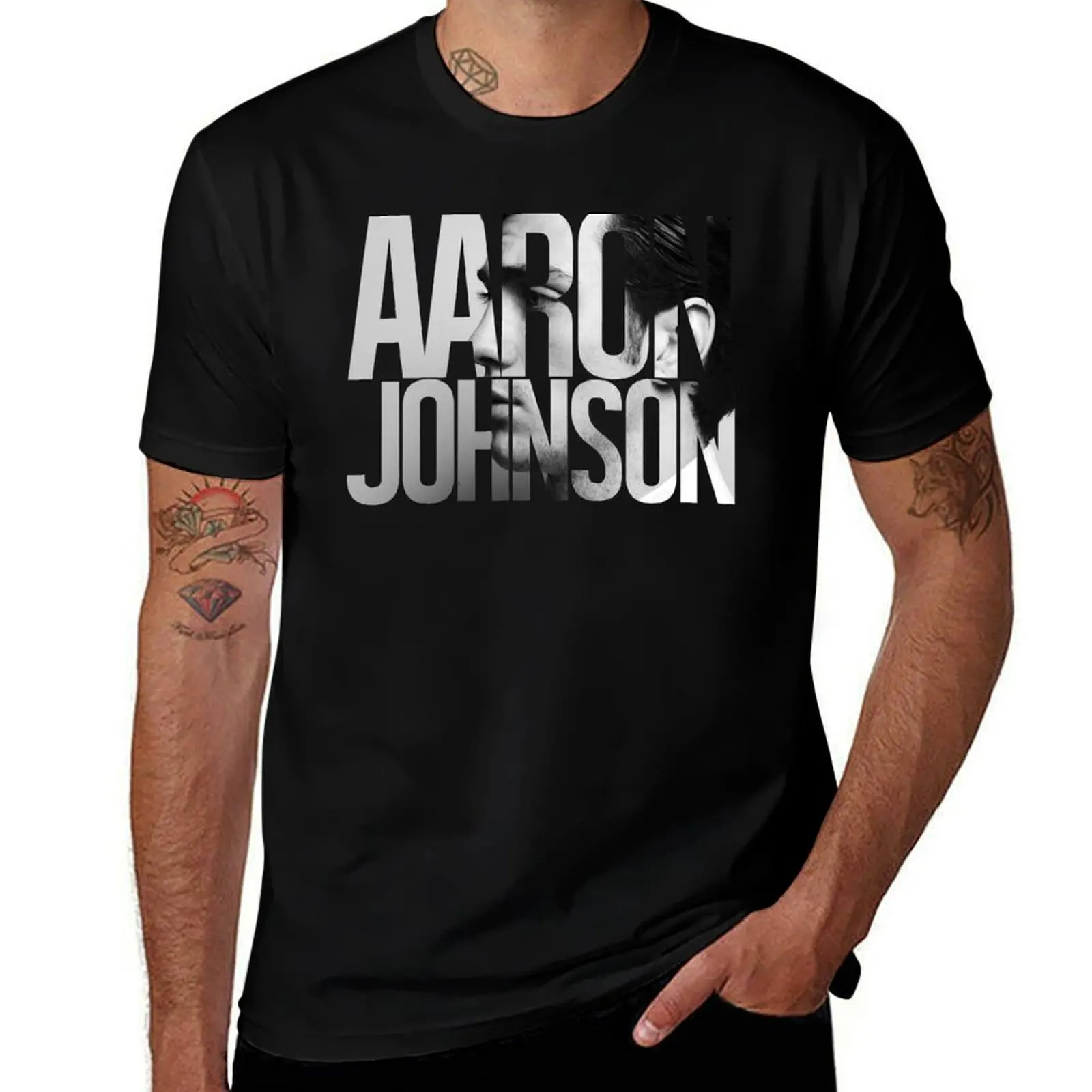 Aaron Johnson T-Shirt t shirts for man graphic funny T-Shirt