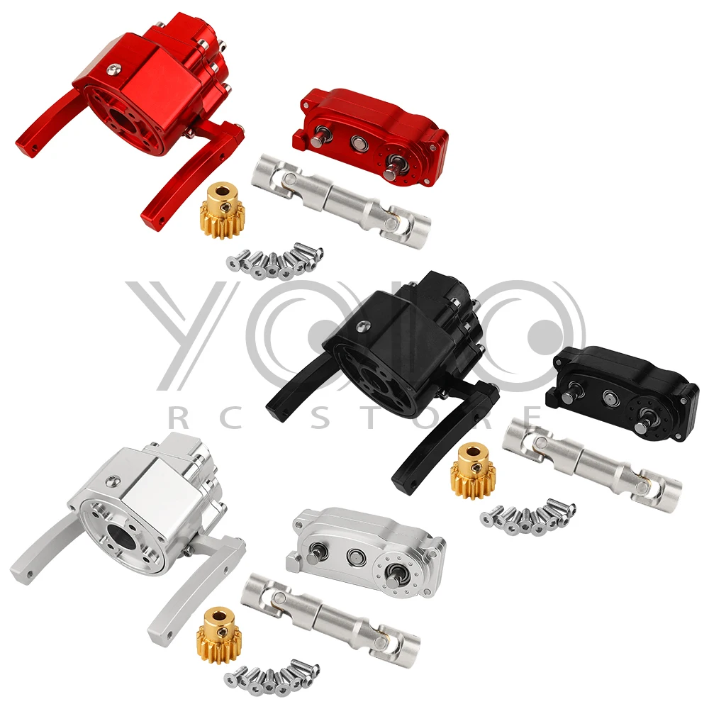 

Prefixal Gearbox Transfer Case Front Motor Transmission for 1/10 RC Crawler Car Axial SCX10 & SCX10 II Upgrade Parts