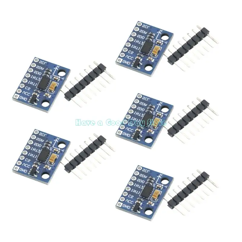 462D 1/3/5Pcs GY-291 ADXL345 Triaxial Accelerometer Angular Transducer Module