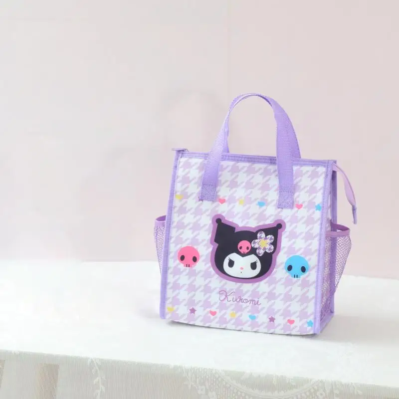 Kawaii Sanrio Hello Kitty izolowane pudełko na drugie śniadanie torba o dużej pojemności Kuromi moja melodia Cinnamoroll Hangyodon Student śliczna