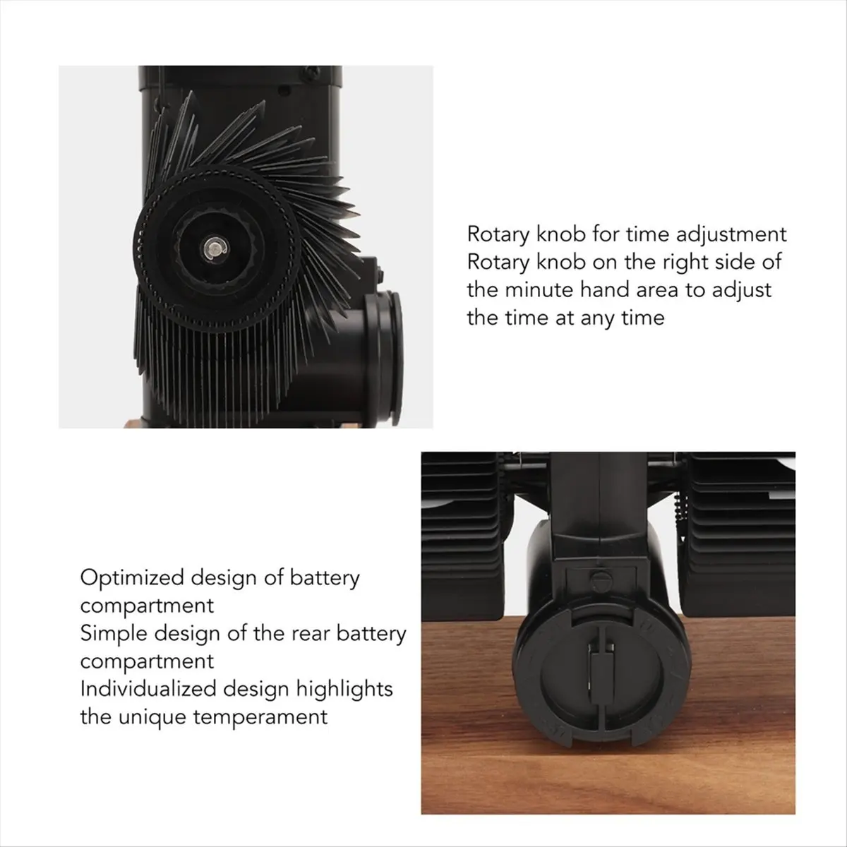 ABFS Digital Flip Down Clock Retro Automatic Turning Battery Operated Mechanical Clock for Home Room Decoration
