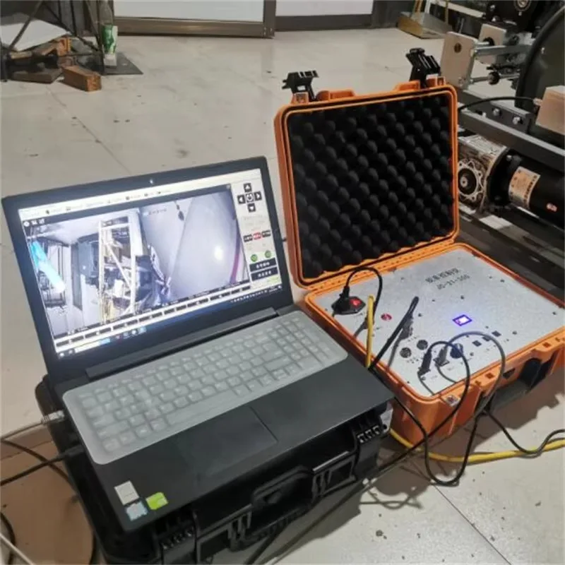 7 Inch Wide Angle Underwater Inspection , IP68 Waterproof Borehole Detector, 30-73mm Multi-size Probe Portable HD System for Dee