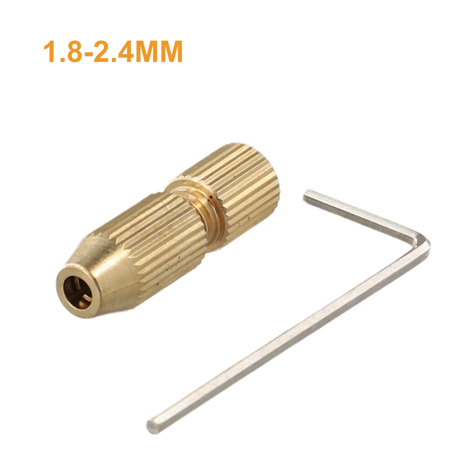 2pcs 2.0mm Motor Shaft Clamp Shaft Hole Brass Motor Shaft Clamp Small Collet Adapter Fixture DrillChuck Drill Chuck Key Wrench