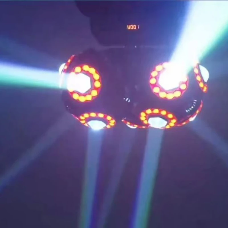 LED 180W แสงเลเซอร์สามหัวฟุตบอลไฟ LED ย้ายสําหรับเวทีดิสโก้บาร์คริสต์มาสแนะนํา