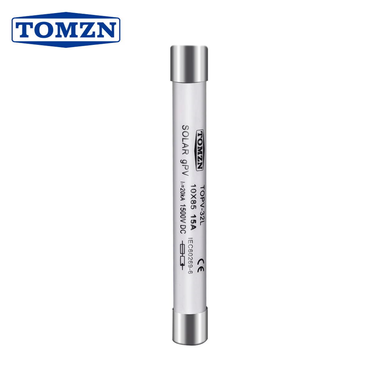 1PCS 1500V PV Fuse DC High Voltage for Solar System Protection 2A 3A 4A 6A 10A 15A 20A 25A 30A 32A 35A 40A 50A Without Holder