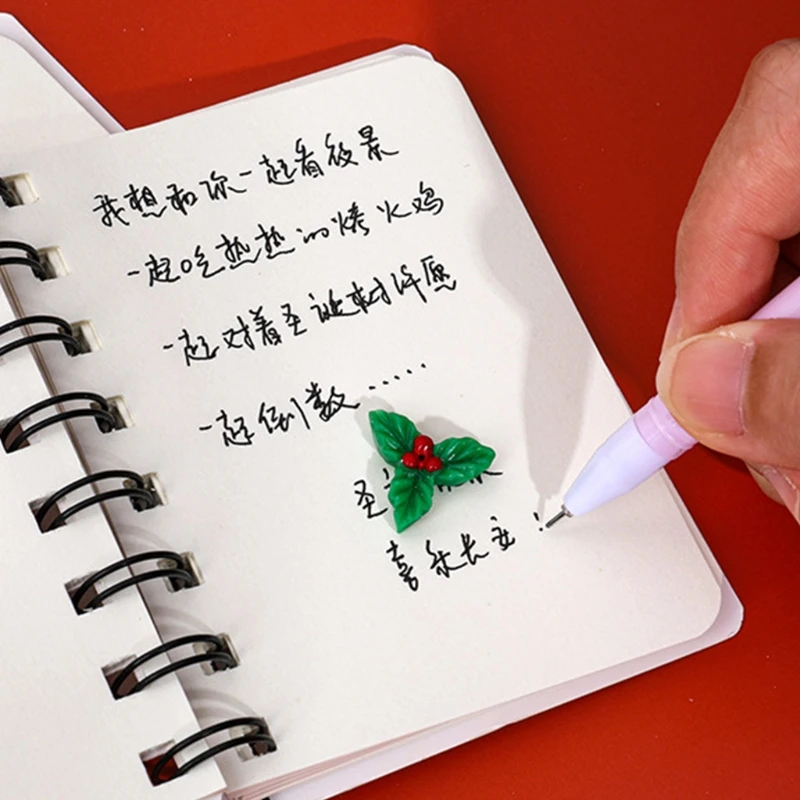 Mini-Notizblock, tragbares Notizbuch, Weihnachtsserie, Rollover-Spulen-Notizbuch, Schreibwaren