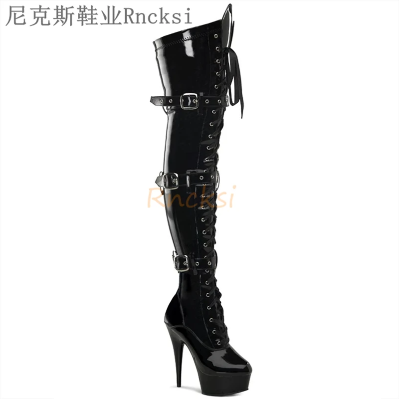 Women's Shoes in 2024, The New Boots Round Toe Super High (6inch) Thin Heels Fits True to Size, Pole dancing boots, show shoes,