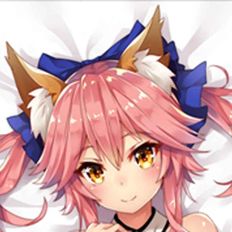 Dakimakura Anime Tamamo no Mae Pillow Case Double-sided Print Of Life-size Body Pillowcase Gifts Cushion Cover
