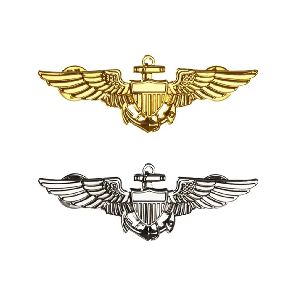 1 قطعة أجنحة الولايات المتحدة القيادة العسكرية ماستر طيار أجنحة معدنية شارة دبوس بروش